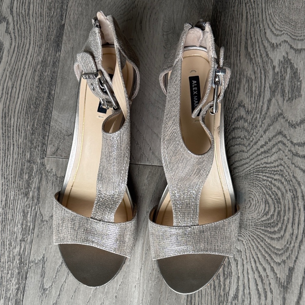 Alex Marie Metallic Heeled Sandals